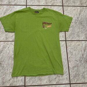 Harley Davidson Jamaica Marlin Biker Tee Lime Green Medium